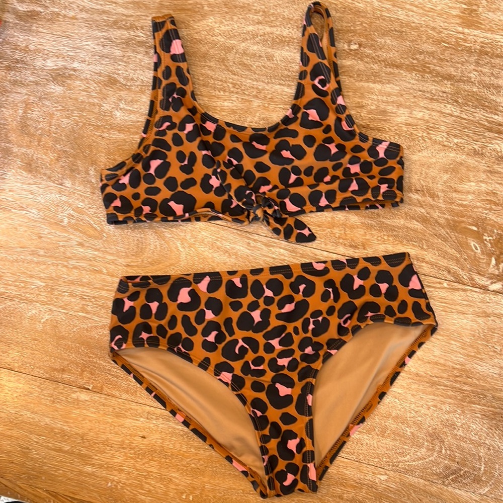 Old navy girls XL leopard bikini